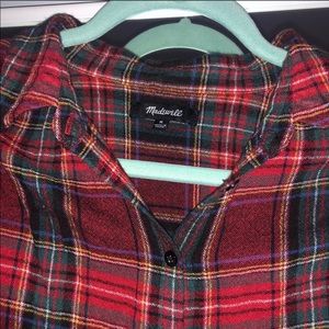 Madewell tartan shirt. Size medium. Worn once